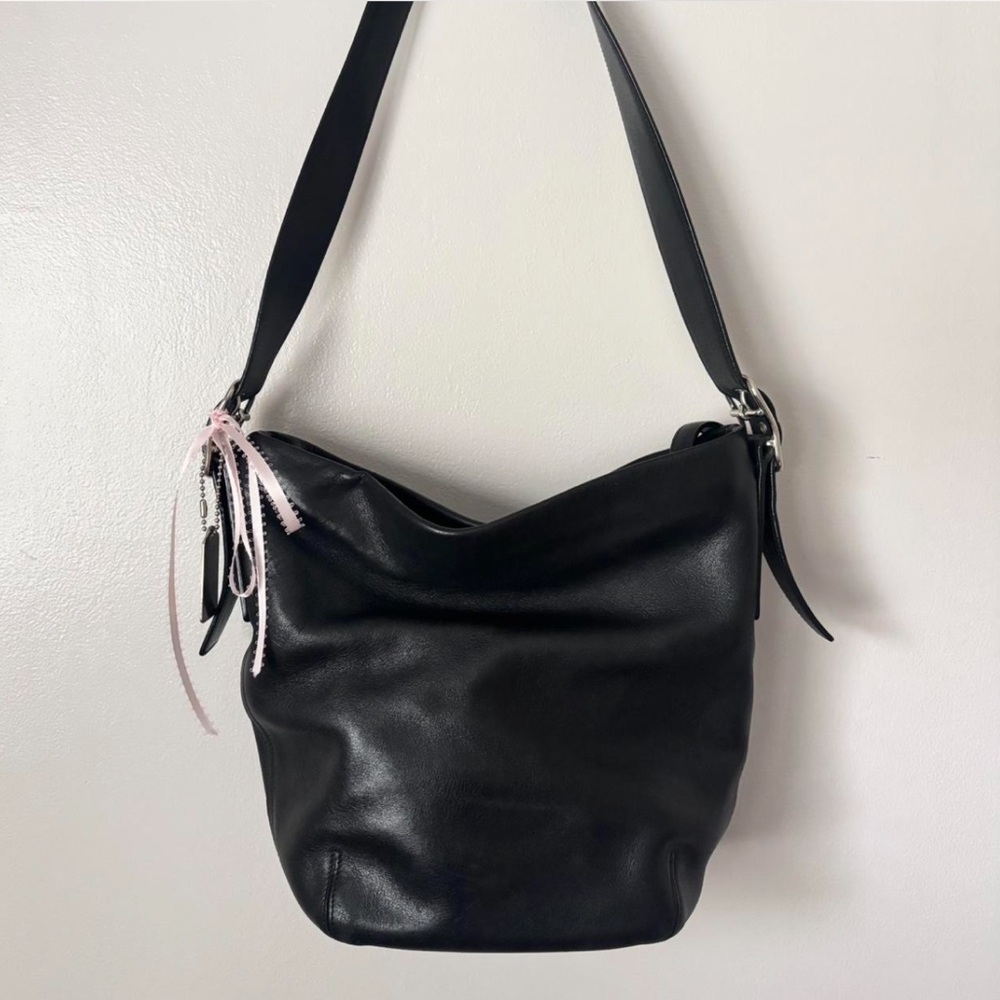 COACH Vintage Legacy 9186 Classic Black Leather Soho Hobo Shoulder Bag